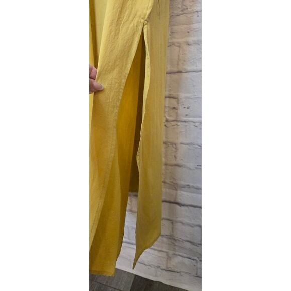 Wishlist blue yellow Colorblock boho midi cotton slip Sundress large. - Picture 8 of 10